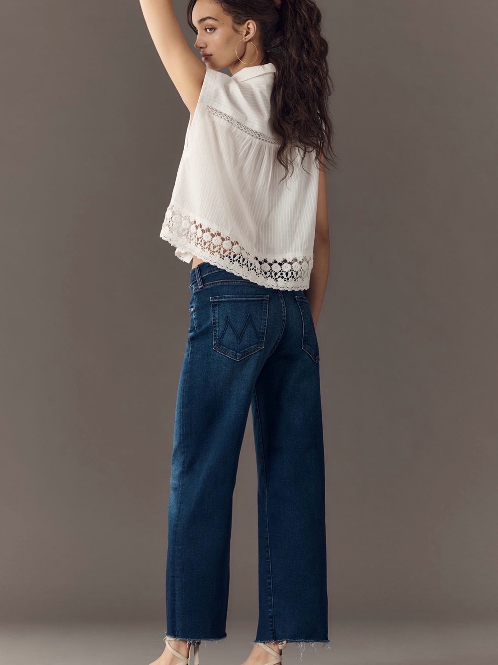 MOTHER Rambler Mid Rise Straight Leg Ankle Fray Jeans Size 28 - Picture 2 of 16